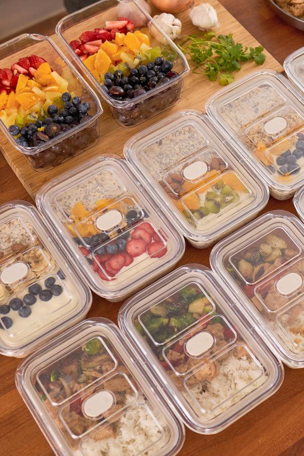 Prepara Latchlok Click Oat Container - 6 Piece Set