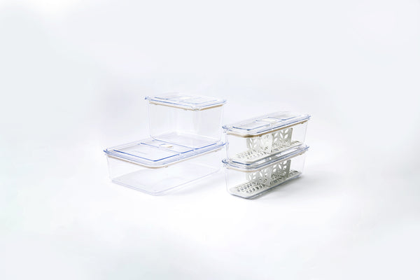 prepara Latchlok Click Oat Container - 8 Piece Set