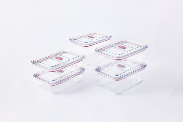 prepara Latchlok Click Rose Container - 10 Piece Set