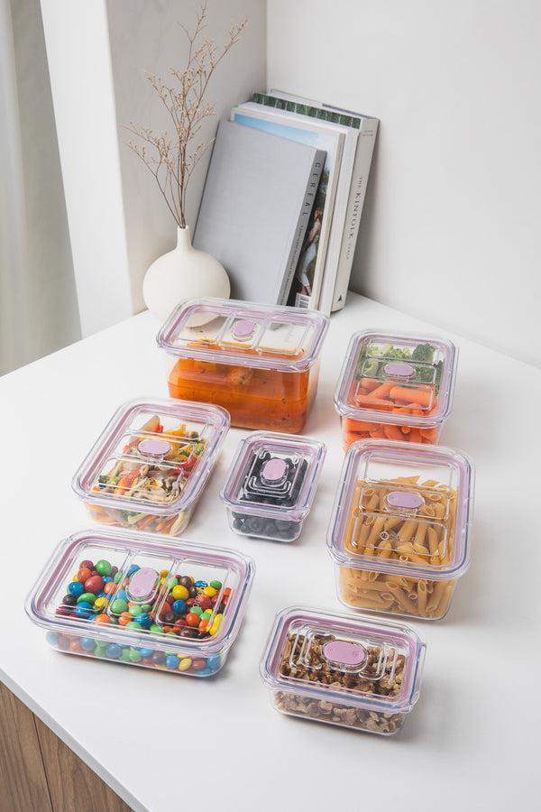 Prepara Latchlok Click Rose Container - 14 Piece Set