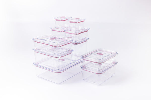 prepara Latchlok Click Rose Container - 20 Piece Set