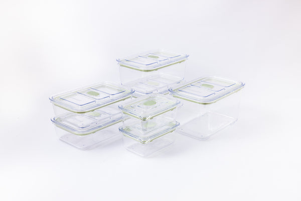 prepara Latchlok Click Sage Container - 14 Piece Set