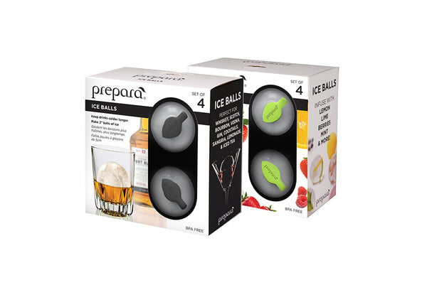 Prepara Original Ice Balls Mold Black/Green (4 Pack)
