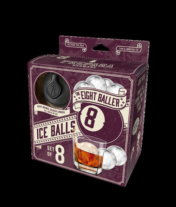 prepara The Eight Baller: Set of 8 Ice Balls