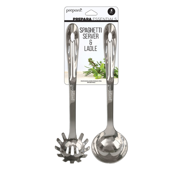 prepara Utensil Set: Spaghetti Server & Ladle (2 Pack)