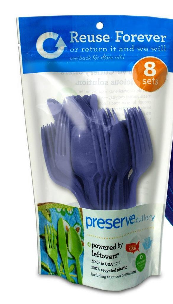 preserve Heavy Duty Cutlery | Knives Forks Spoons | 8 sets