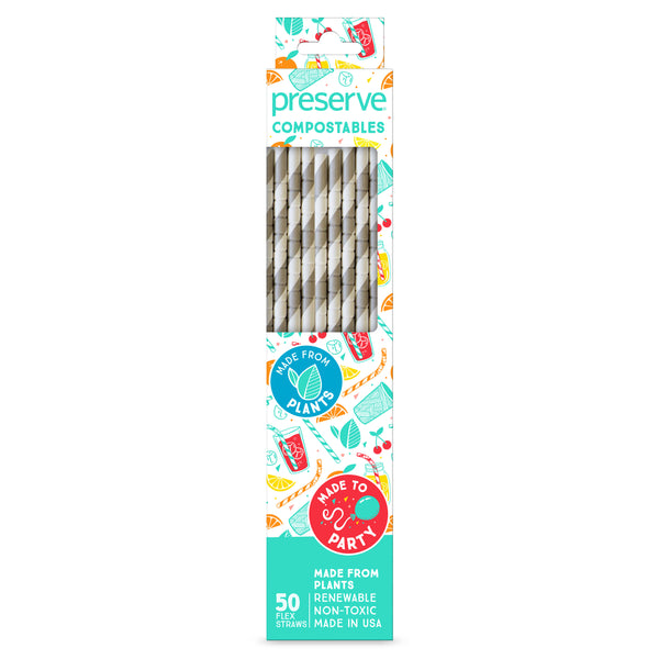 Preserve Compostable Straws | 50 Count