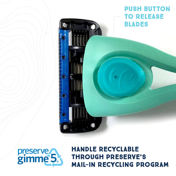 Preserve Shave 5 Razor System | Handle & 1 Blade