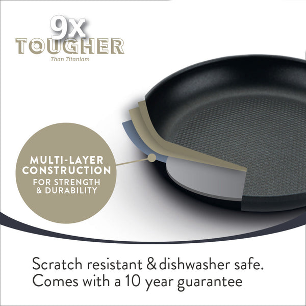 Prestige 9 X Tougher: Non-Stick Frying Pan - Triple Pack