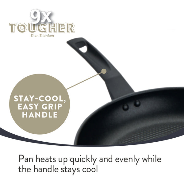 Prestige 9 X Tougher: Non-Stick Frying Pan - Triple Pack