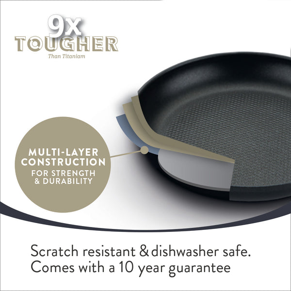 Prestige 9 X Tougher: Non-Stick Induction Frying Pan - 3 Sizes