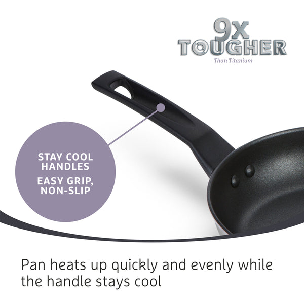 Prestige 9 X Tougher: Non-Stick Stainless Steel Frying Pan - 4 Sizes