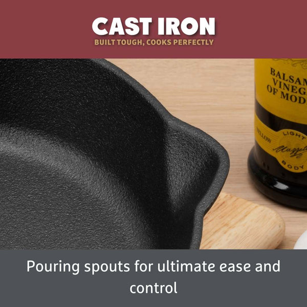 Prestige Cast Iron: Frying Pan & Grill Pan Set - 3 Pieces
