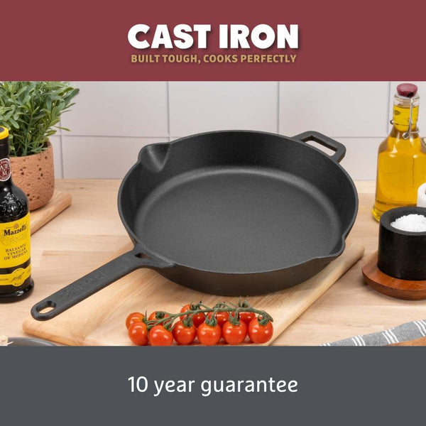 Prestige Cast Iron: Frying Pan With Dual Handle - 26cm