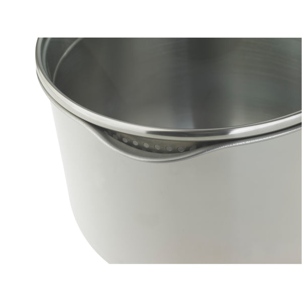 Prestige Cook & Strain: Complete Stainless Steel Pan & Straining Lid Set - 5 Piece