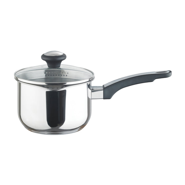 Prestige Cook & Strain: Stainless Steel Saucepan & Straining Lid Set - 3 Pieces