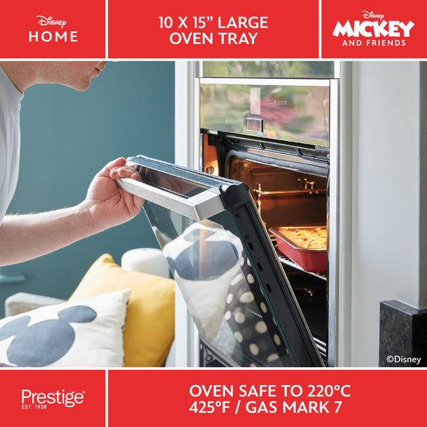 Prestige Disney Bake With Mickey: Large Non-Stick Oven Tray - 25cm X 38cm