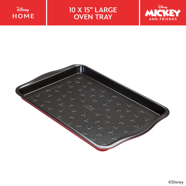 prestige Disney Bake with Mickey: Large Non-Stick Oven Tray - 25cm x 38cm