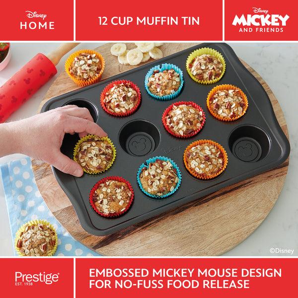 Prestige Disney Bake With Mickey: Non-Stick Muffin Tin - 12 Cup