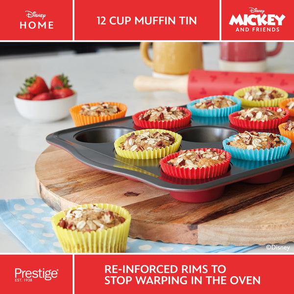 Prestige Disney Bake With Mickey: Non-Stick Muffin Tin - 12 Cup
