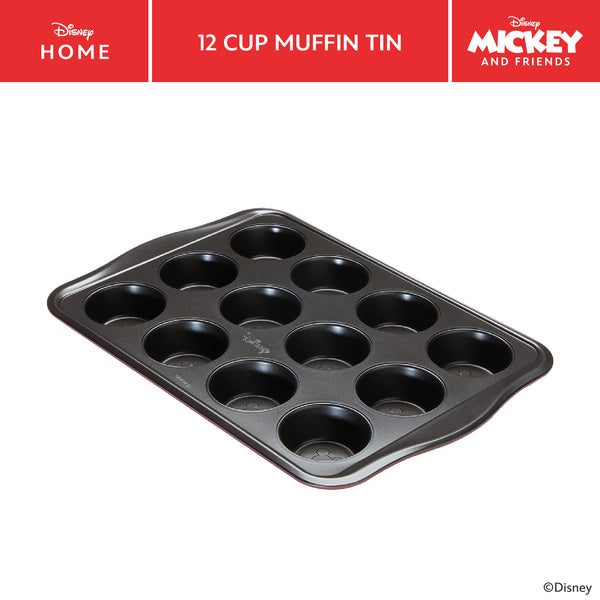 prestige Disney Bake with Mickey: Non-Stick Muffin Tin - 12 Cup