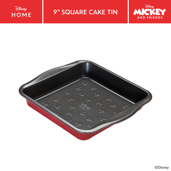 prestige Disney Bake with Mickey: Non-Stick Square Cake Tin - 23cm x 23cm