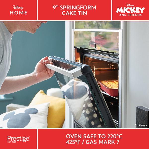 Prestige Disney Bake With Mickey: Springform Non-Stick Round Cake Tin - 23cm Diameter