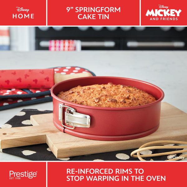 Prestige Disney Bake With Mickey: Springform Non-Stick Round Cake Tin - 23cm Diameter