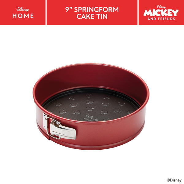 prestige Disney Bake with Mickey: Springform Non-Stick Round Cake Tin - 23cm Diameter
