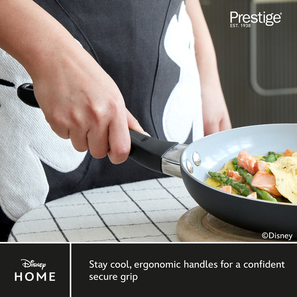 Prestige Disney Monochrome Mickey Mouse: Ceramic Non-Stick Frying Pans - Twin Pack