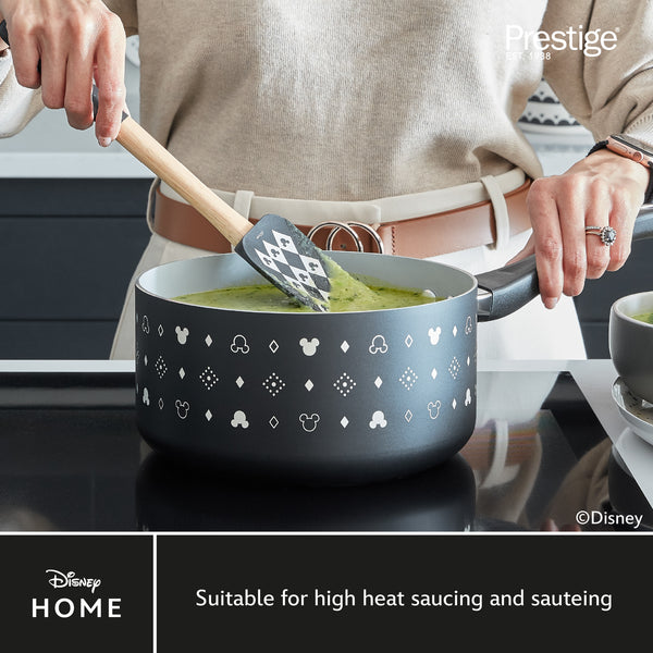 Prestige Disney Monochrome Mickey Mouse: Spatula Spoonula Silicone Kitchen Utensil Set