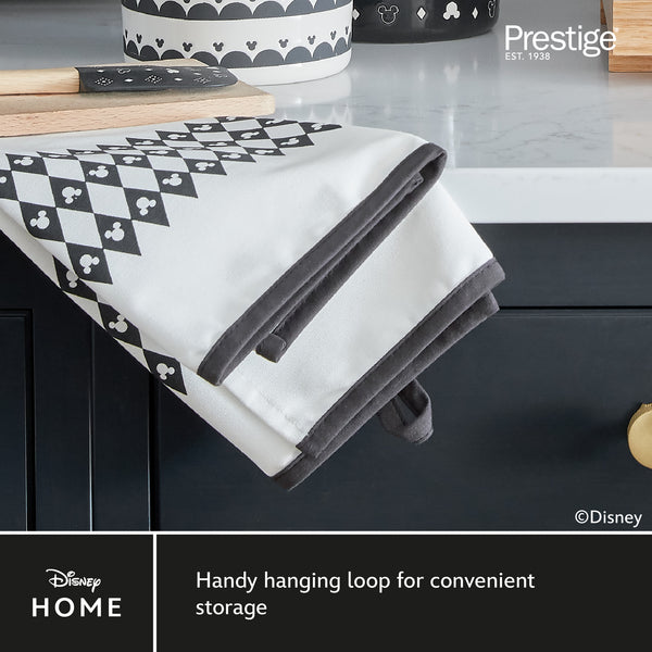 Prestige Disney Monochrome Mickey Mouse: Tea Towel Set - 2 Pieces