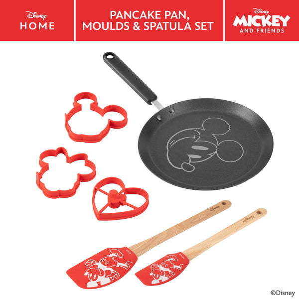 prestige Disney Non-Stick Medium Pancake Pan Moulds & Spatula Set