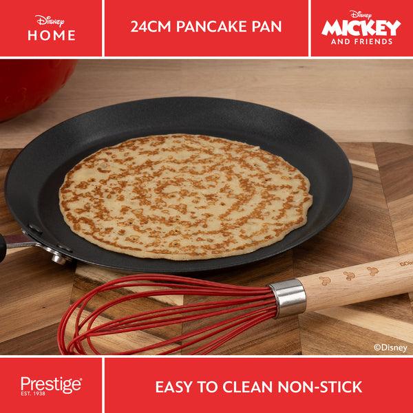 Prestige Disney Non-Stick Medium Pancake Pan Moulds Whisk & Spatula Set