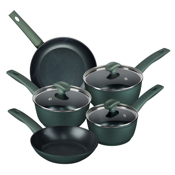 prestige Earth Friendly: Non-Stick Induction Saucepan & Frying Pan Set - 5 Pieces