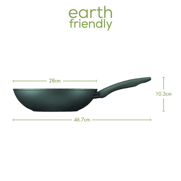 Prestige Earth Friendly: Non-Stick Induction Wok - 28cm