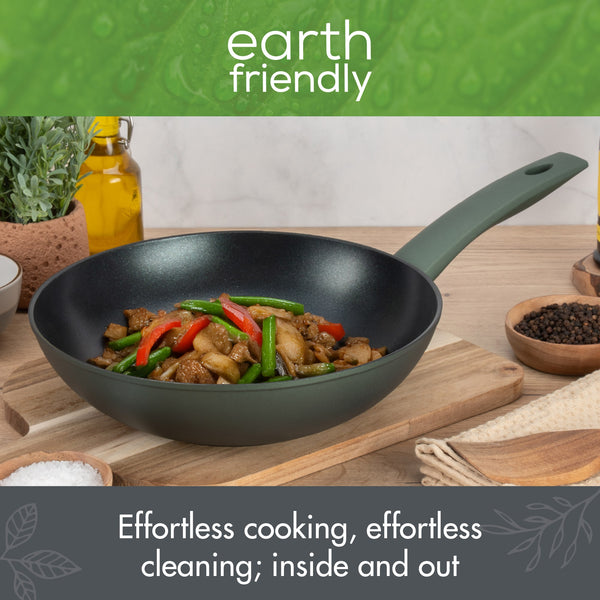 Prestige Earth Friendly: Non-Stick Induction Wok - 28cm