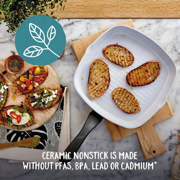 Prestige Earth Pan: Ceramic Non-Stick Grill Pan - 28cm