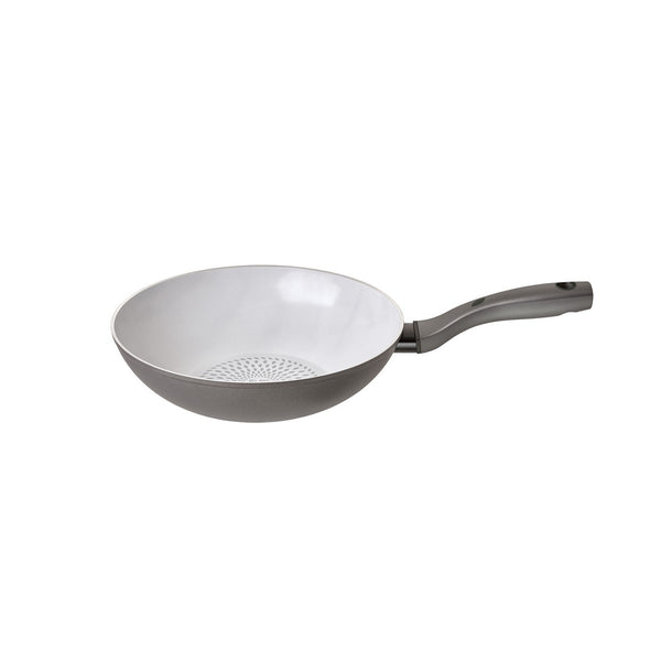 prestige Earth Pan: Ceramic Non-Stick Stir Fry Wok - 28cm