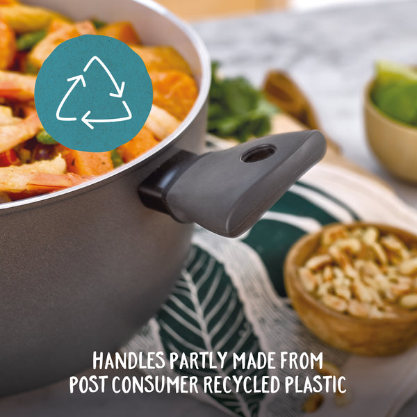 Prestige Earth Pan: Ceramic Non-Stick Stockpot With Lid - 7.7L/28cm