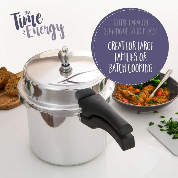 Prestige Iconic High Dome Aluminium Pressure Cooker - 6 Litre