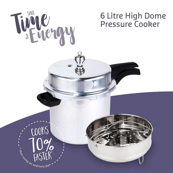 prestige Iconic High Dome Aluminium Pressure Cooker - 6 Litre
