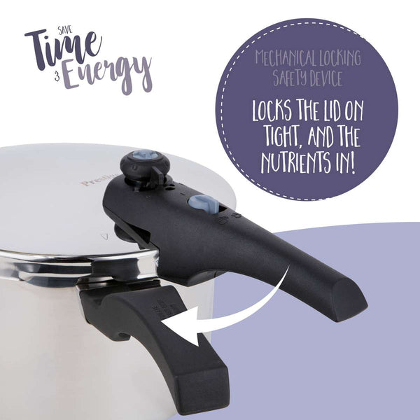 Prestige Induction 6 Litre Pressure Cooker & Gasket Spares Set