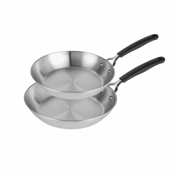 prestige Made to Last: Stainless Steel Frying Pan Set - 21/29cm