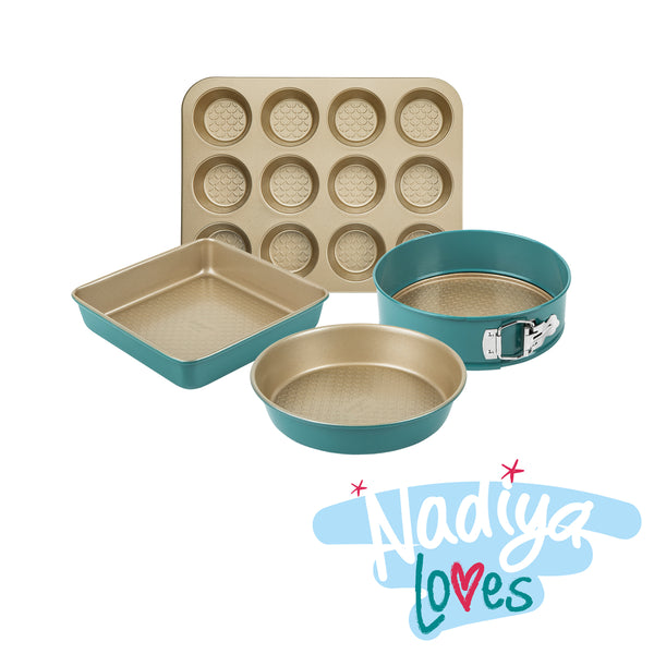 prestige Nadiya Hussain: Non-Stick Bakeware Set - 4 Pieces