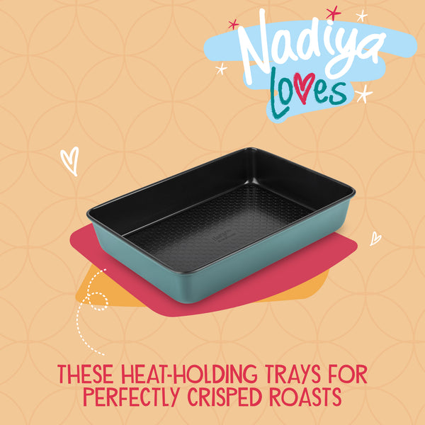 Prestige Nadiya Hussain: Non-Stick Oven Tray & Roasting And Baking Tin