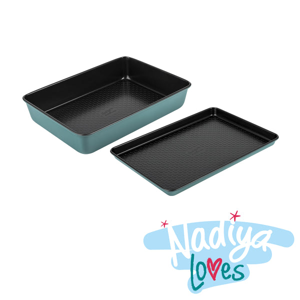 prestige Nadiya Hussain: Non-Stick Oven Tray & Roasting and Baking Tin