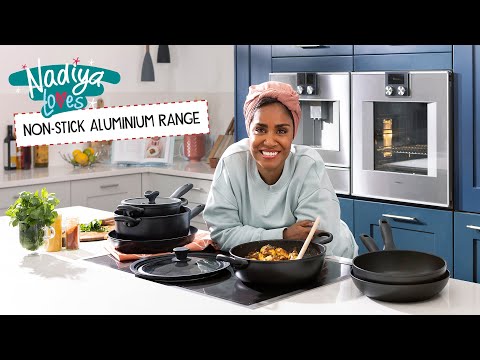 Prestige Nadiya Hussain: Stackable Non-Stick Frying Pan Stockpot Saucepan & Multi-Lid Set - 4 Piece