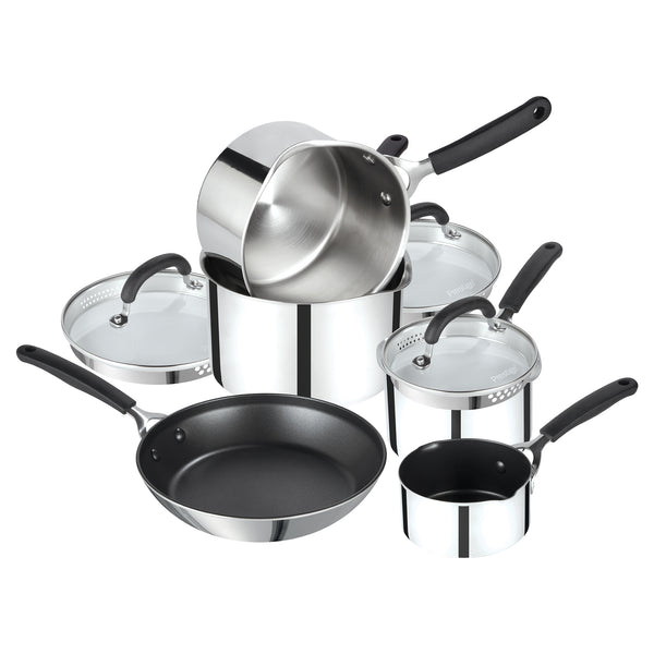 Prestige New Home Kitchen Starter Kit: Non-Stick Pan Set Kitchen Utensils Bakeware & Food Containers - 16 Pieces