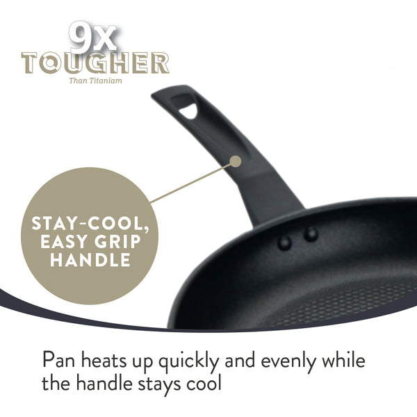 Prestige 9 X Tougher: Non-Stick Stir Fry Wok - 29cm